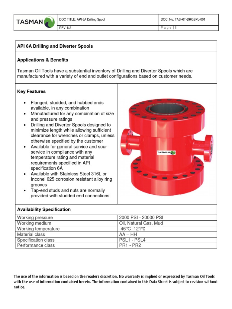Drilling Spools for Oil & Gas | PDF