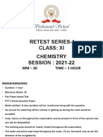 Chemistry - Retest Cycle Test 1