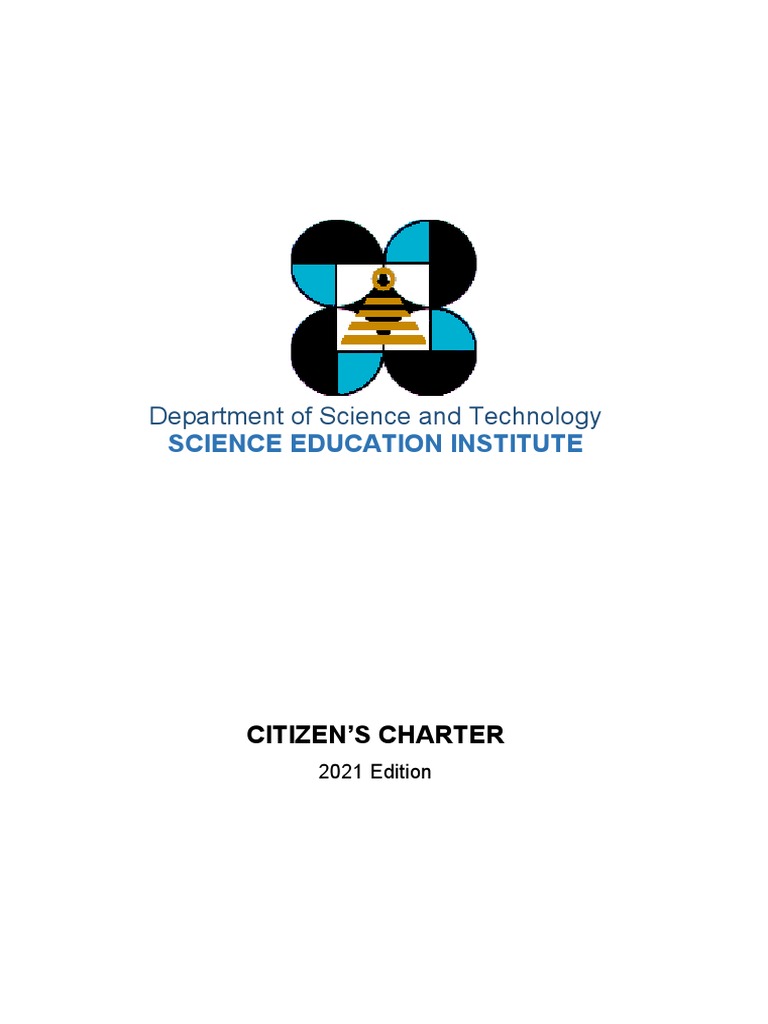 DOST Science Education Institute Citizen's Charter PDF Payments