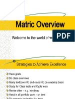 Matric Research Overview