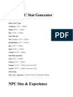 Quest NPC Stat Generator Rich Text