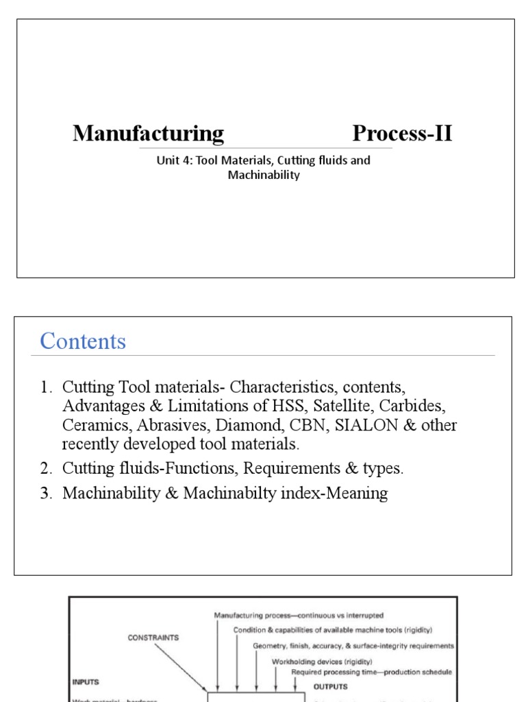 Understanding Cutting Tool Materials A Comprehensive Review of Properties, Applications, and