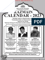 Urdu - Kazmain Calender - 2023 #