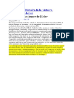 La Victoire Posthume de Hitler