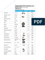 Pricelist For Parts Ecorider E6-7
