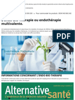 L'Endo-Bio-Thérapie Ou Endothérapie Multivalente. - La Consultation - Nutritional DR Trotta