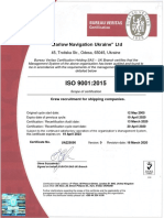 Marlow Navigation Ukraine Certification ISO 9001-2015