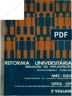 Avaliação Da Implantação Reforma Universitária - Universidades Federais, Volume II