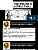 Writing Research-Based Argumentative Essay