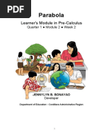 Pre Cal Module 2 PARABOLA