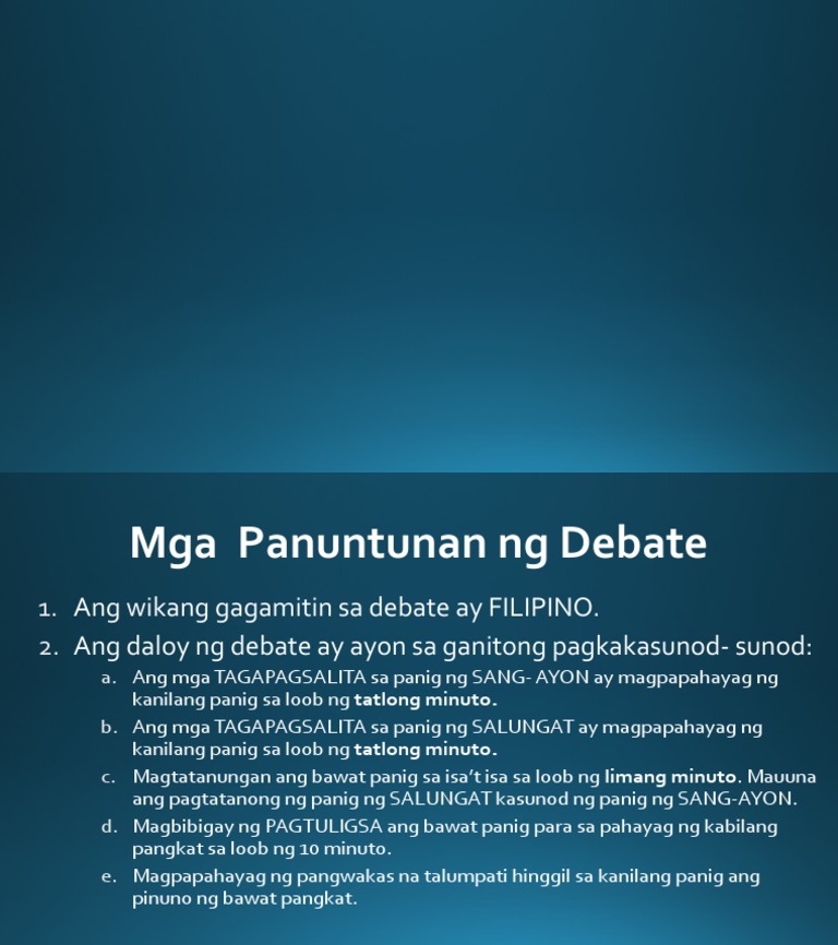 Debate | PDF