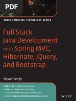 Full Stack Java Development With Spring MVC, Hibernate, JQuery, and Bootstrap