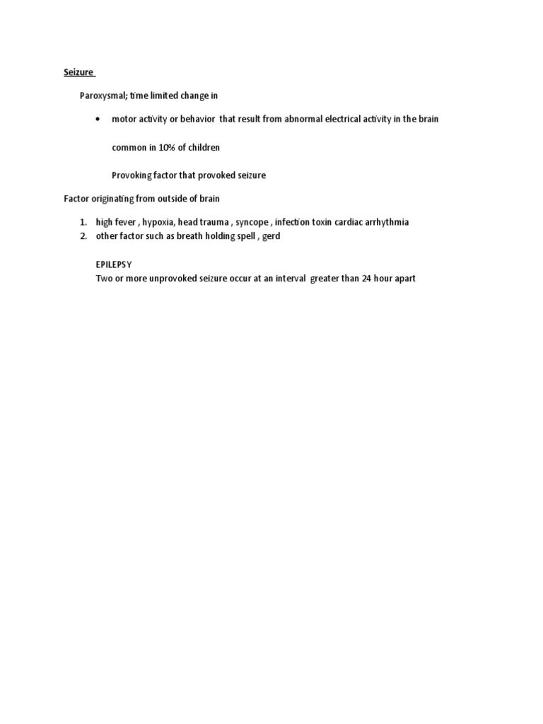 Seizure | PDF