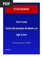 Studi Sperimentali