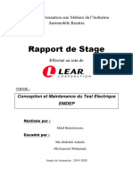 Rapport Stage de Lear Corporation