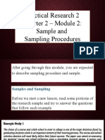 Pract 2 Sampling Procedure and Sample