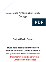 Théorie de L'information Et Du Codage