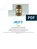 Jci Nigeria Constitution and Policy Manual 2020
