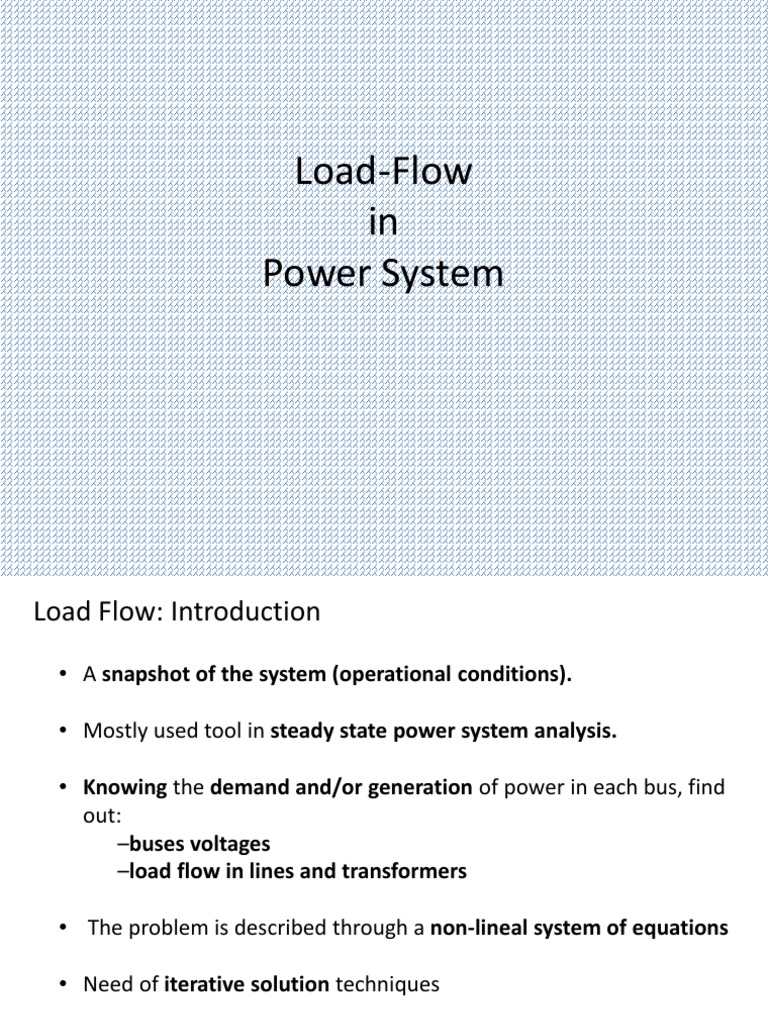 Load Flow Analysis in Power Systems | PDF | Transformer | Electrical ...