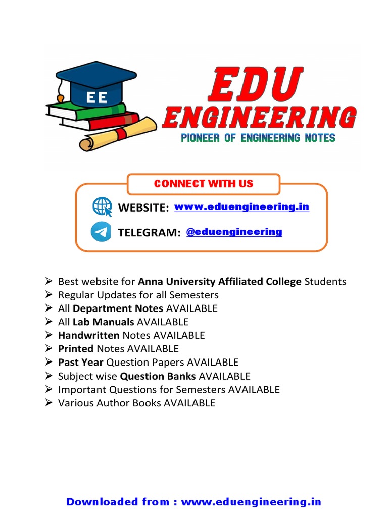 Anna University CS3251 Notes & Resources | PDF | Technology & Engineering