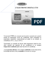 Manual Termostat Electronic Cu Fir CONTER CT3S