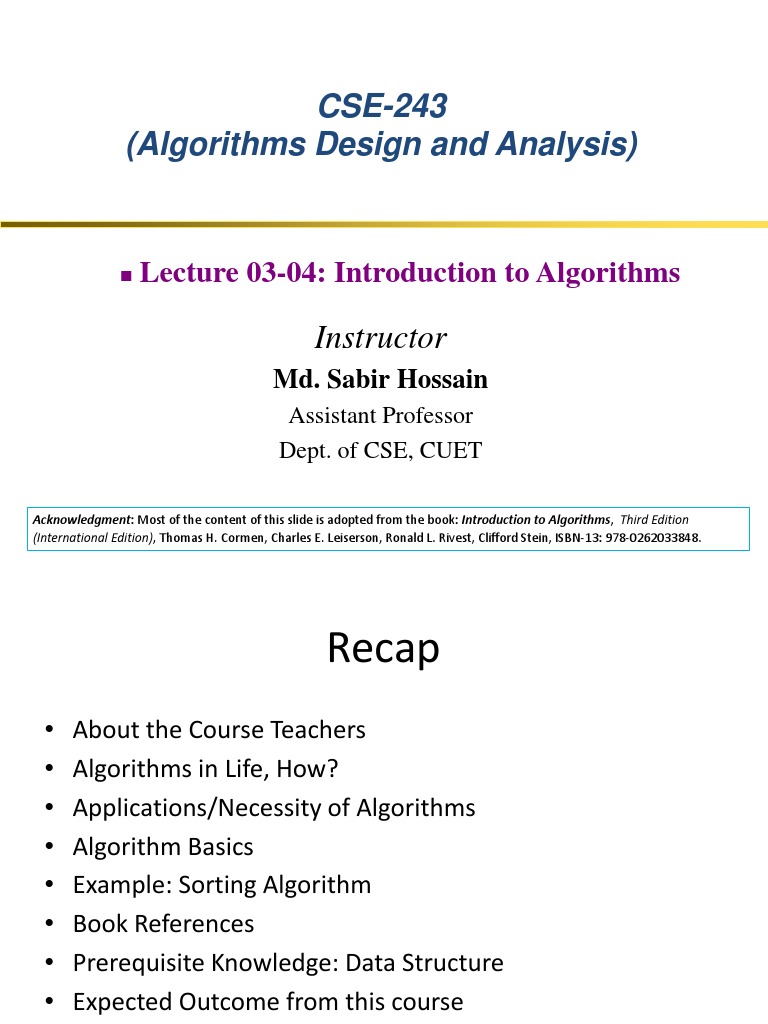 L03-04 - 08.02.2021&10.02.2021 - Introduction To Analysis of Algorithm ...