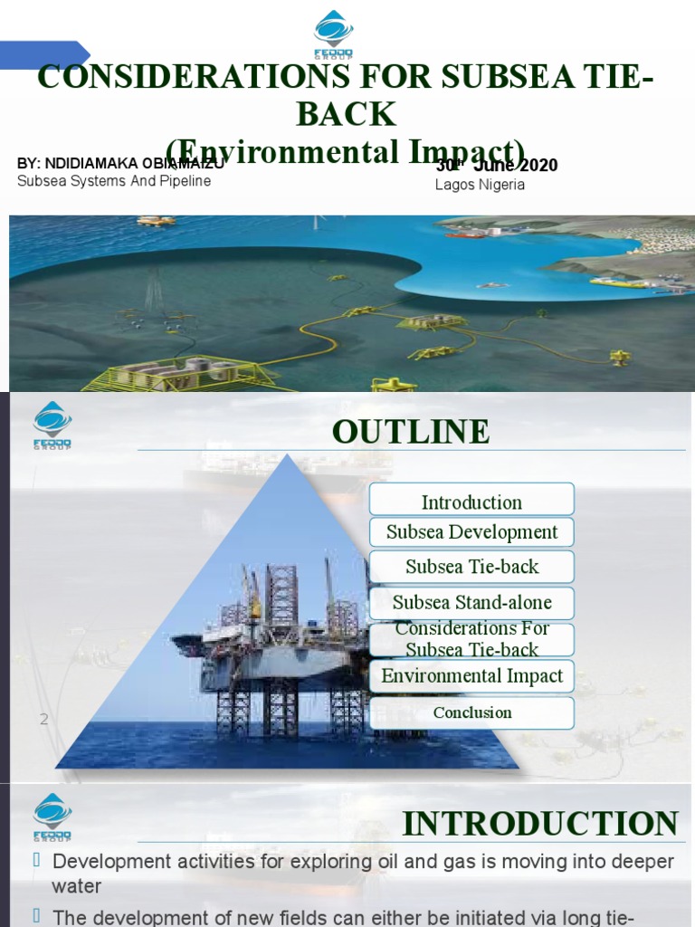 Subsea Tie-Back | Download Free PDF | Environmental Impact Assessment ...