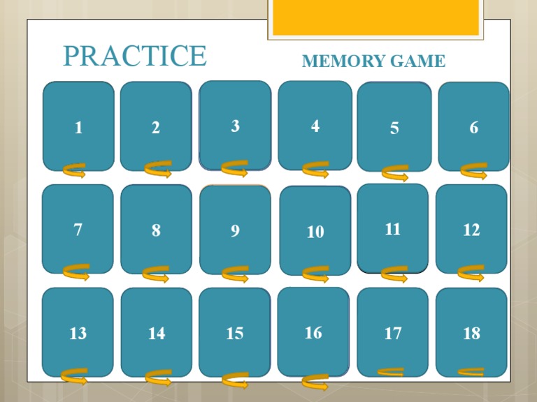 Memory Game: Past Tense Practice | PDF
