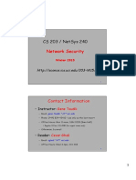 CS 203 _ NetSys 240. Network Security