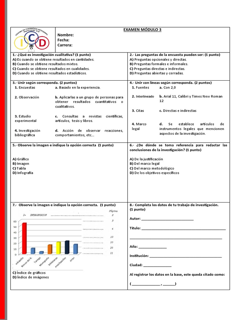 Examen Modulo 3 Pdf Science Metodología