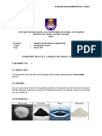 4.1 Foundry (Green Sand) Lab Sheet Mem160 - v1
