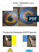 Prueba de Desbaste A24TZ Special KLINGSPOR - TECNICAS METALICAS