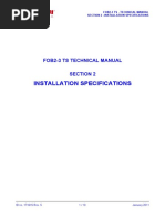 FOB2-3 TS - Technical Manual - Section 2 - Installation Specifications