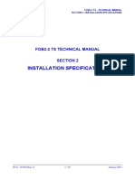 FOB2-3 TS - Technical Manual - Section 2 - Installation Specifications