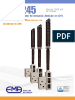 Seccionador Tripolar Intemperie Aislado en SF6