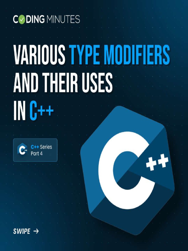 Modifier in C++ PDF