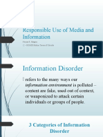 Responsible Use of Media and Information