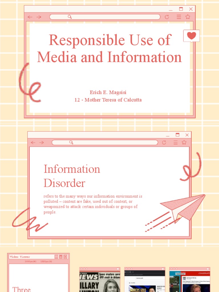 Responsible Use of Media and Information PDF Social Institutions