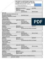 Ficha de Matricula 21 - 22