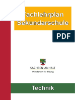 Fachlehrplan Sekundarschule Sachsen-Anhalt Technik