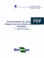 Rondônia CPAF-RO-DOCUMENTOS-36-RECOMENDACAO-DE-ADUBACAO-E-CALAGEM-PARA-AS-CULTURAS-ANUAIS-EM-1-APROXIMACAO
