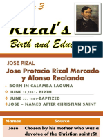 Module 3 Rizals Birth Education