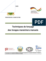 Technique de Foncage Des Puits Maraicher Manuel