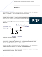 Configuración electrónica (con tabla de configuración electrónica de los elementos) - Toda Materia