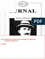 Raoul Bossy Jurnal Anul 1944 + Argetoianu, Armistitiu