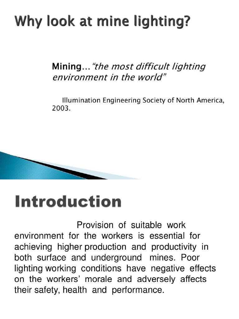Mine Illumination PDF