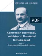 Constantin Diamandi Ministru Al Romaniei La Petrograd Vol II Memorii 2021