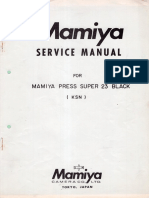 Mamiya Press Super23 Service