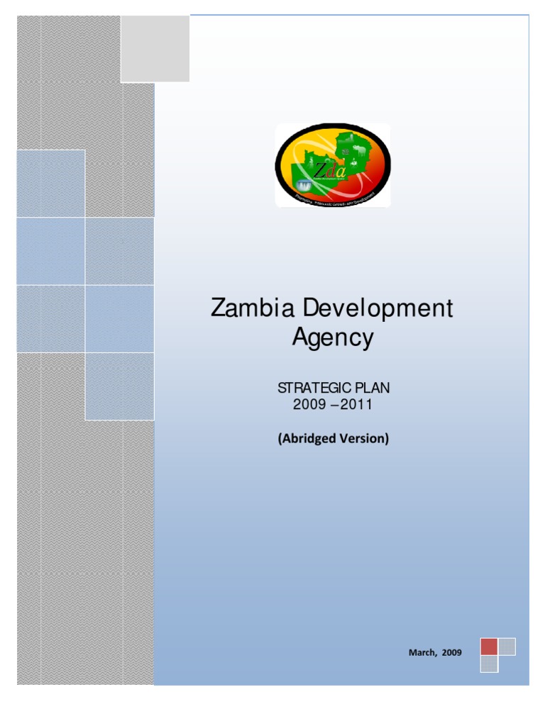 Zambia Development Agency Strategic Plan | PDF | Economic Development ...