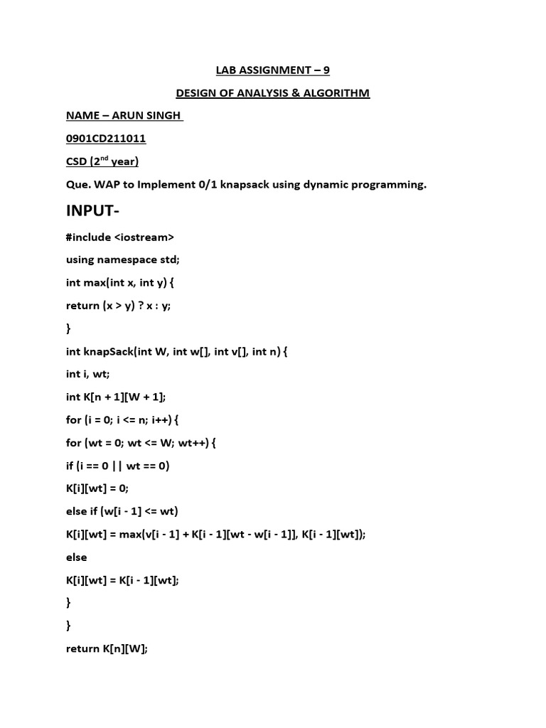 Arun Singh Lab Assignment 9 PDF